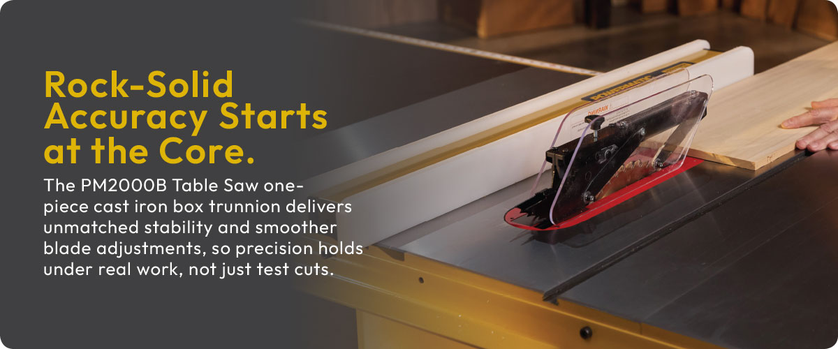 ArmorGlide 10-Inch Table Saw, 50-Inch Rip, Router Lift, 5 HP, 460V 3Ph (PM2000BT)