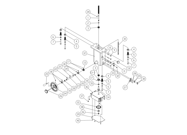 PM2700 5HP 1PH Elevator Assembly