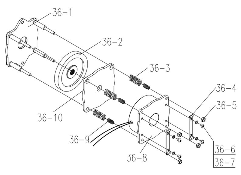 SS-3C 1 Ton Brake Assembly 