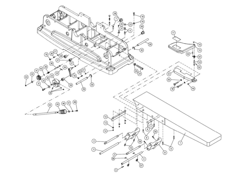 PJ882 Infeed Table Assembly 