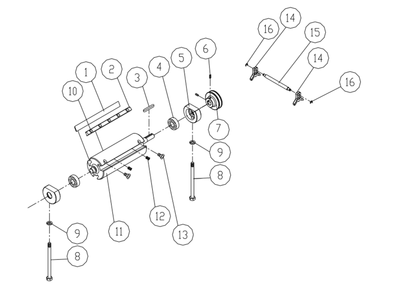 60C Straight Cutterhead Assembly