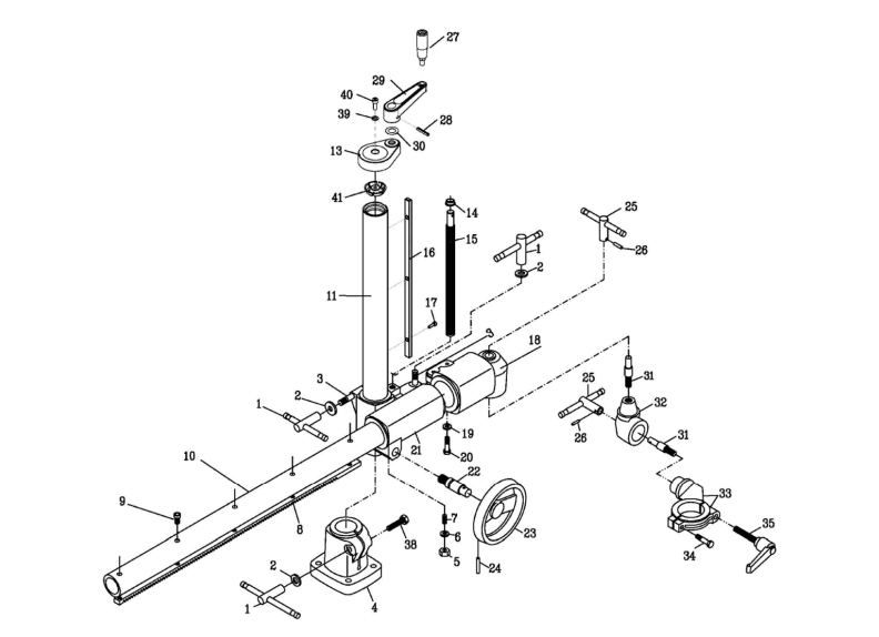 PF-31 Feeder Mounting Assembly