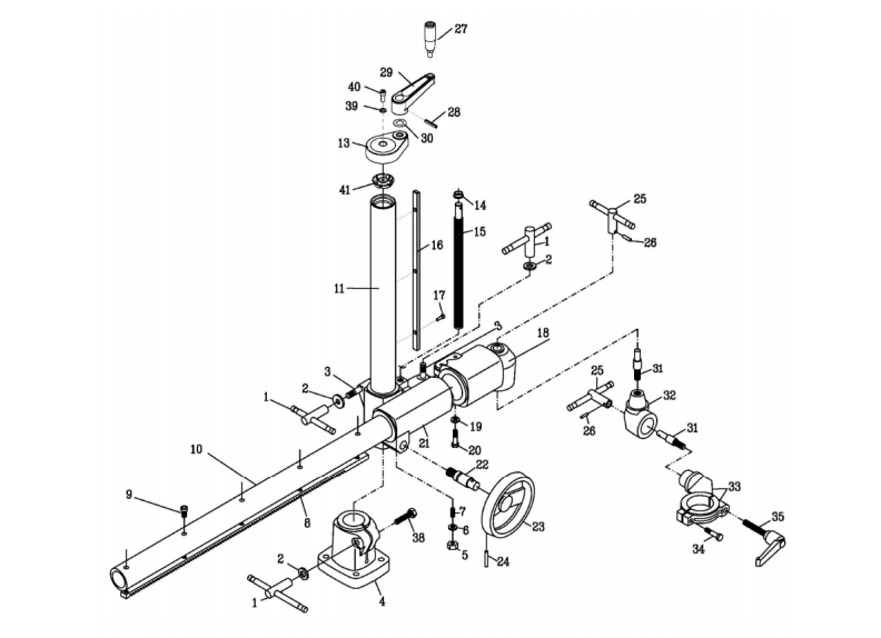 PF-43 Feeder Mounting Assembly