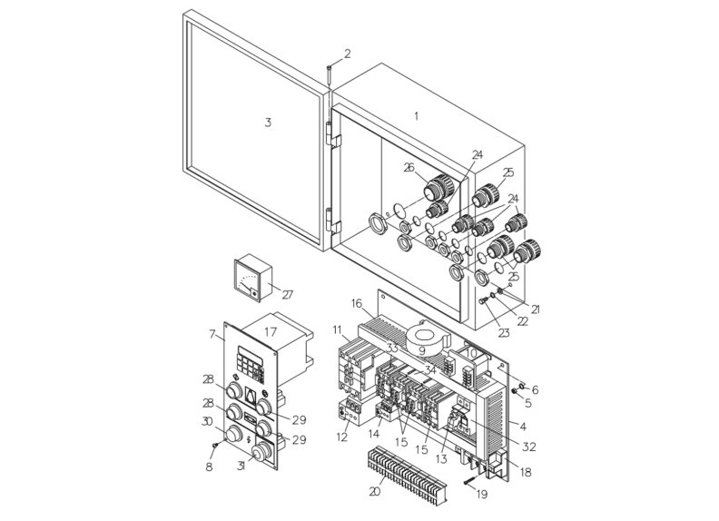 WB-25 Electrical Box Assembly