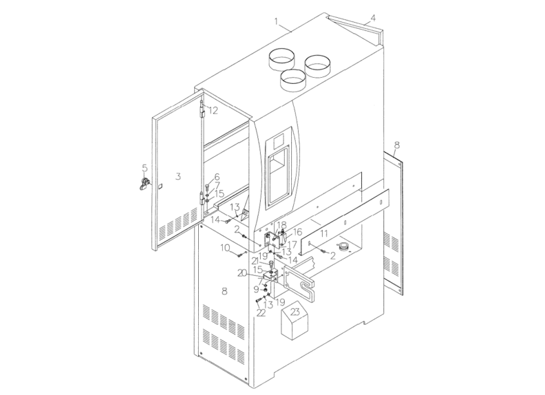 WB-37 Upper Cabinet Assembly