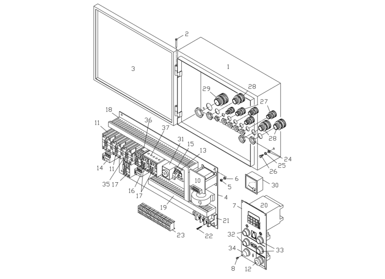 WB-43 Electrical Box Assembly