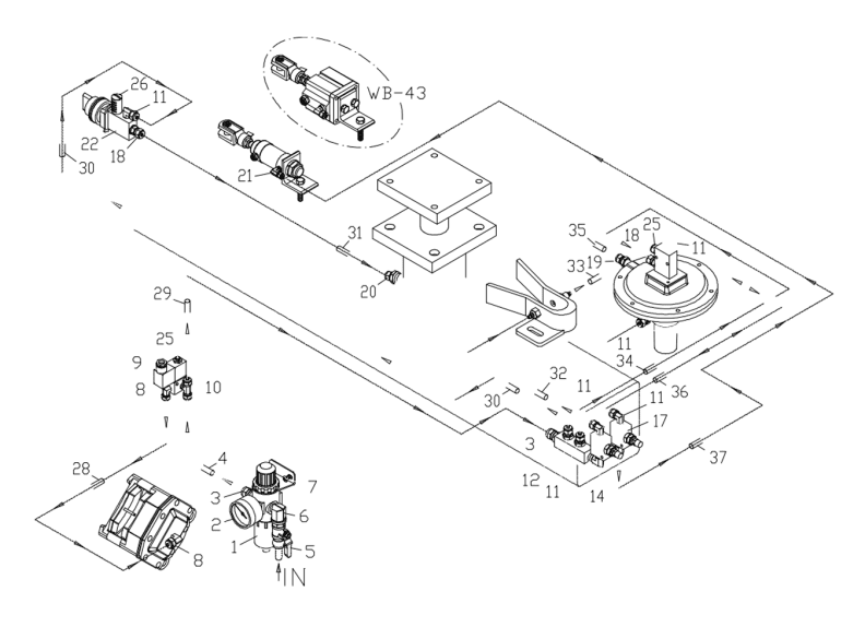 WB-43 Air Regulator Assembly