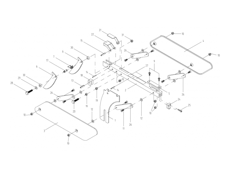 64B - Blade Guard and Miter Gauge Assemblies