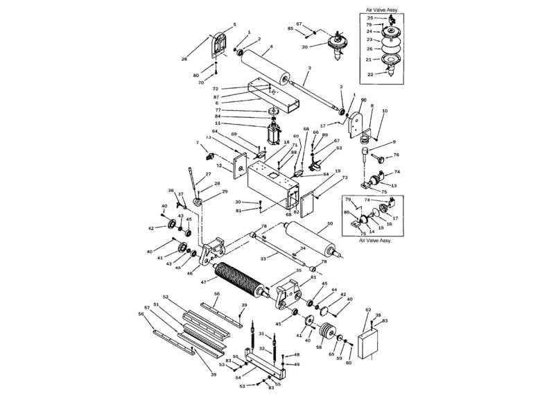 1632 5HP 1PH Sanding Drum Assembly