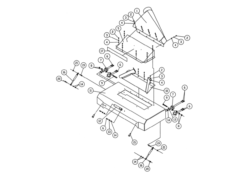 201 7.5HP 1PH Top Cover Assembly