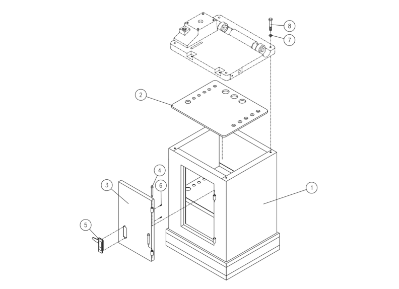 719T Mortiser Stand Assembly