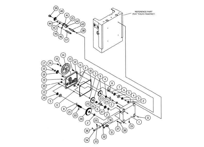 201HH 7.5HP 1PH Gearbox Assembly