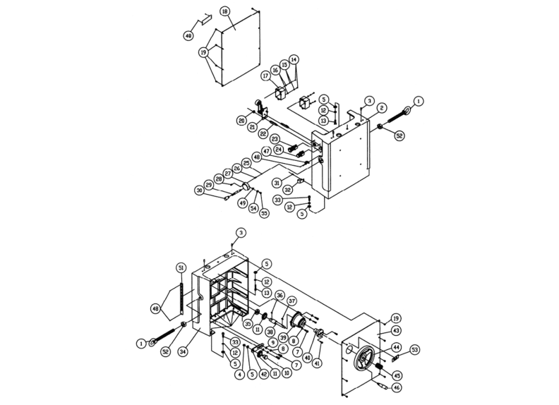 201HH 7.5HP 3PH Column Assembly