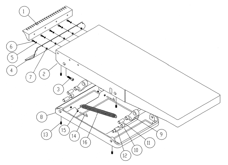 PJ1696 Infeed Table Assembly