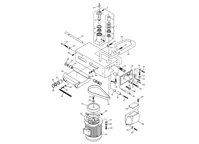 DT65 Headstock Assembly