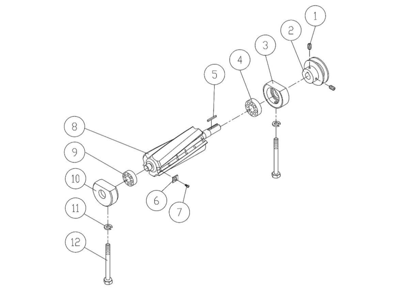 54HH Cutterhead Parts and Assembly 