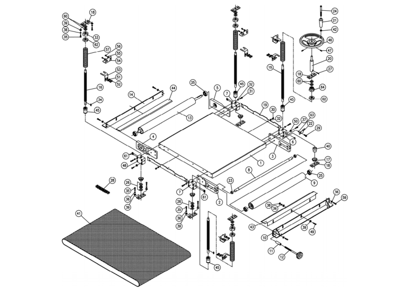 DDS-237 7.5HP 1PH Conveyor Assembly