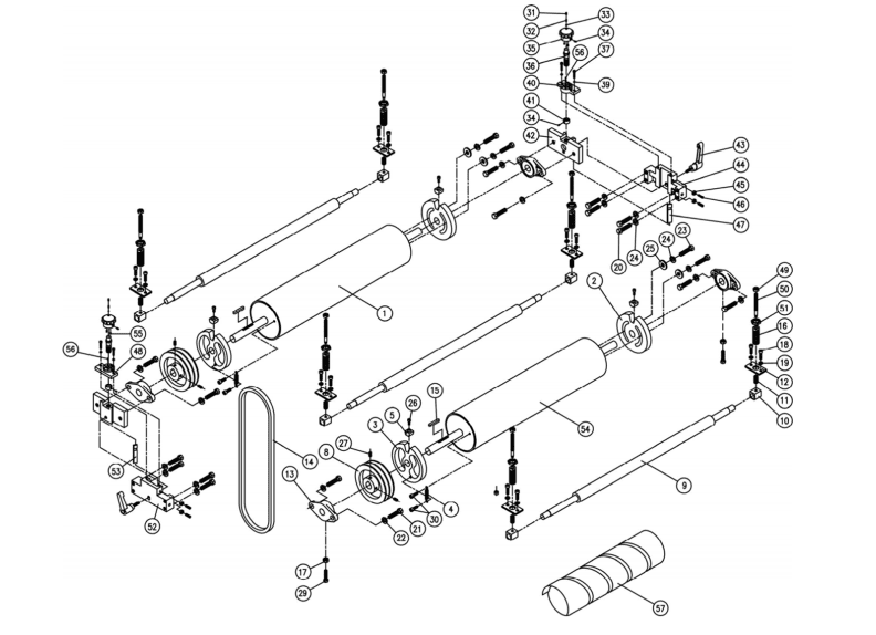 DDS-237 10HP 3PH Drum Assembly