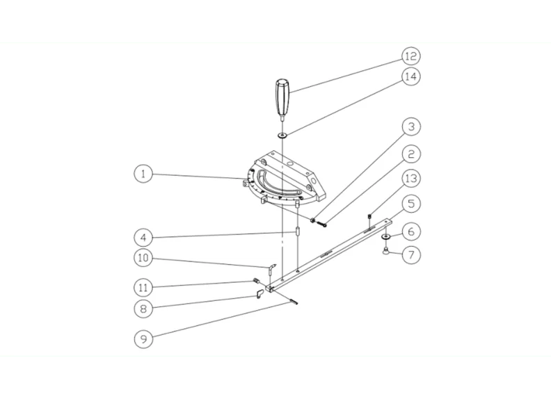 PM1500 - Miter Gauge Assembly