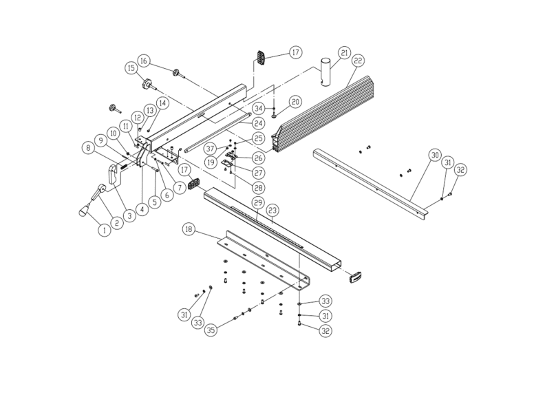 PM2415B-3 - Fence Assembly