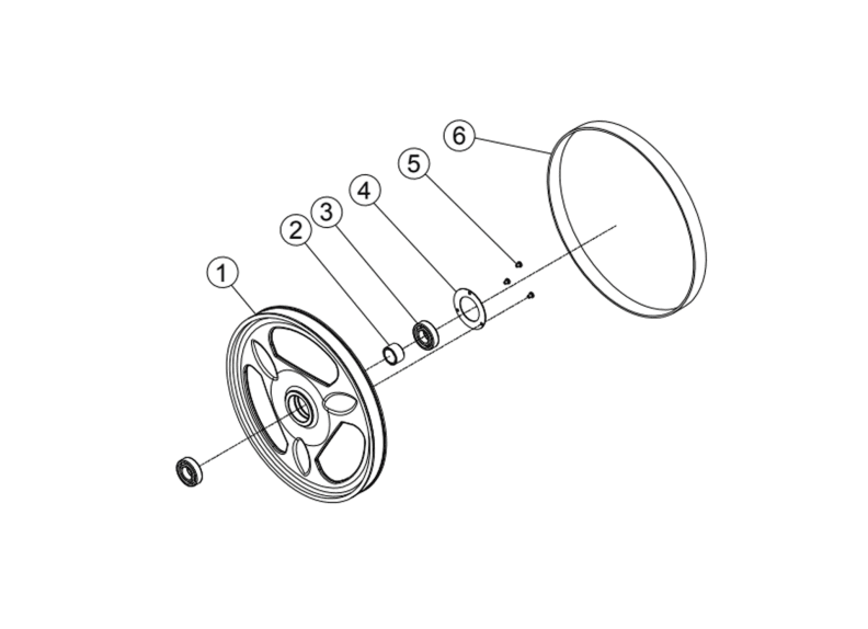 PM1800B - Upper Wheel Assembly