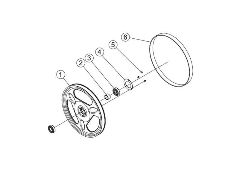 PM2415B - Upper Wheel Assembly