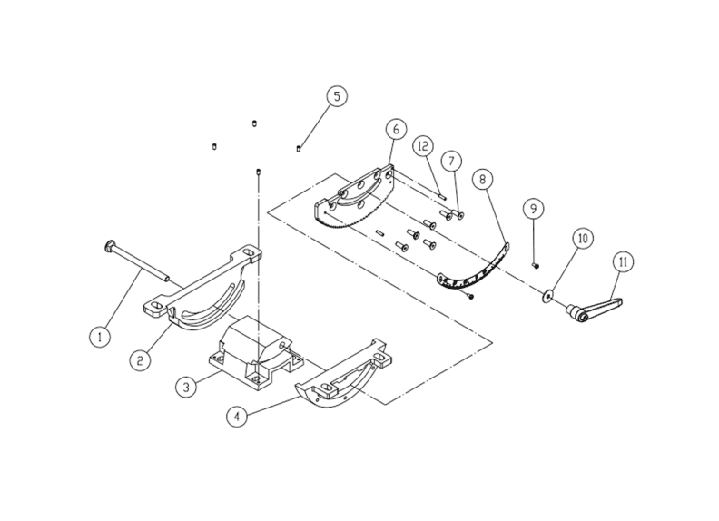 PM1800B-3 - Trunnion Support Bracket Assembly