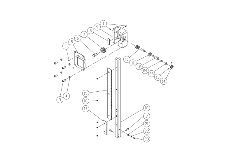 PM2013B - Guide Bar Bracket Assembly