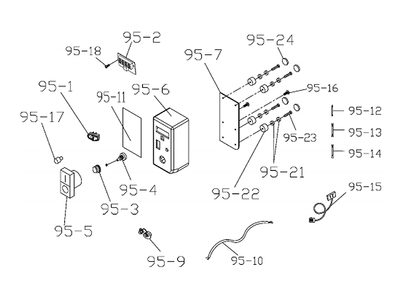 2014 Lathe and Stand Remote Control Box Assembly