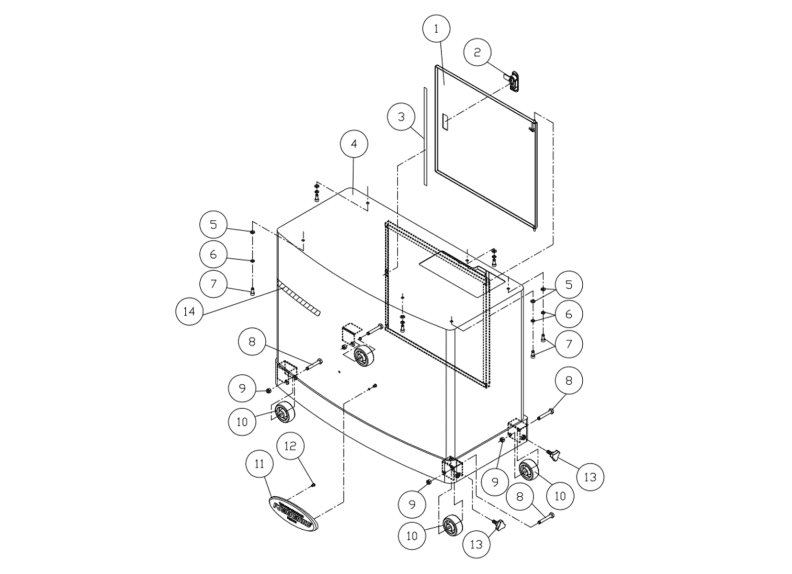 PM2244 Cabinet Assembly