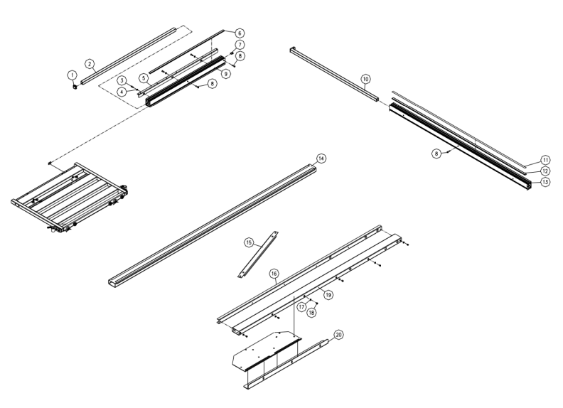 PMST-48 Rail Assembly