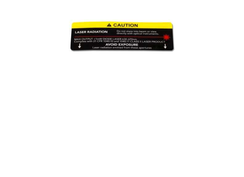Laser Warning Label, English Version No | PM2820EVS-255