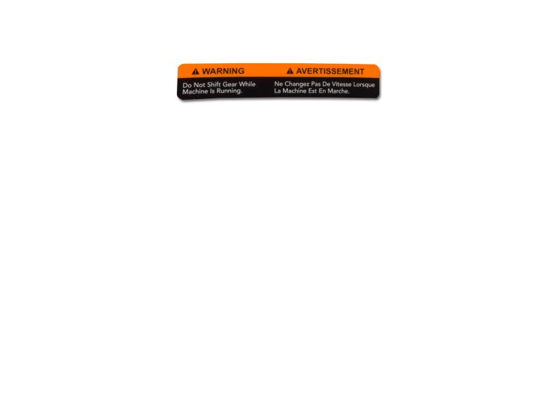 Clutch Warning Label | PM2820EVS-414