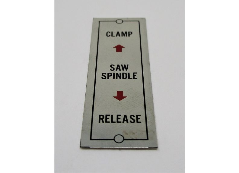 Lock Handle Label Saw Spindle | SLR12-137