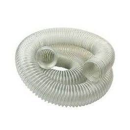 4-Inch PVC Flexible Dust Collection Hose Standard Heavy Duty Clear Color 20 Ft 